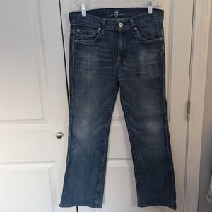 7 For All Mankind A Pocket Bootcut Jeans Dark Wash Blue Size 28 Women Denim 7FAM